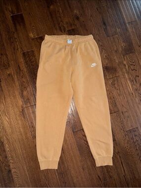 Nike mens Tan Fleece Jogger Bottoms large tall